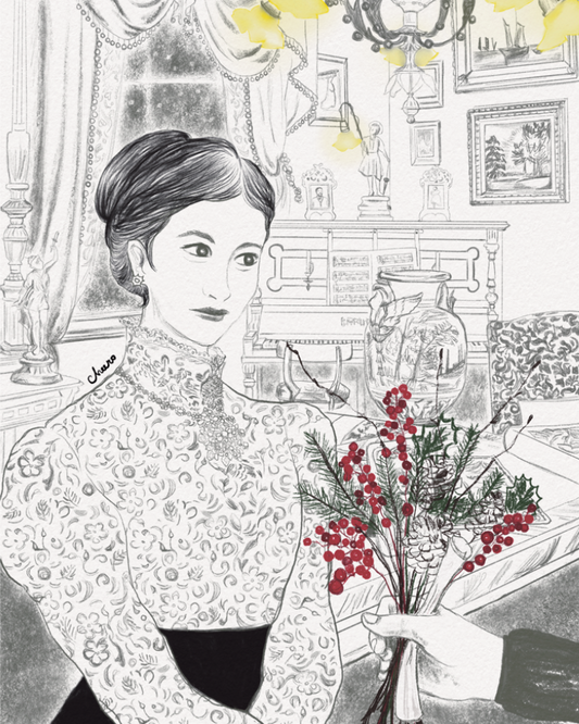 4-cut-illustration for the course <Visual Narrative’> - "Under the Willow Tree" by Hans Christian Andersen